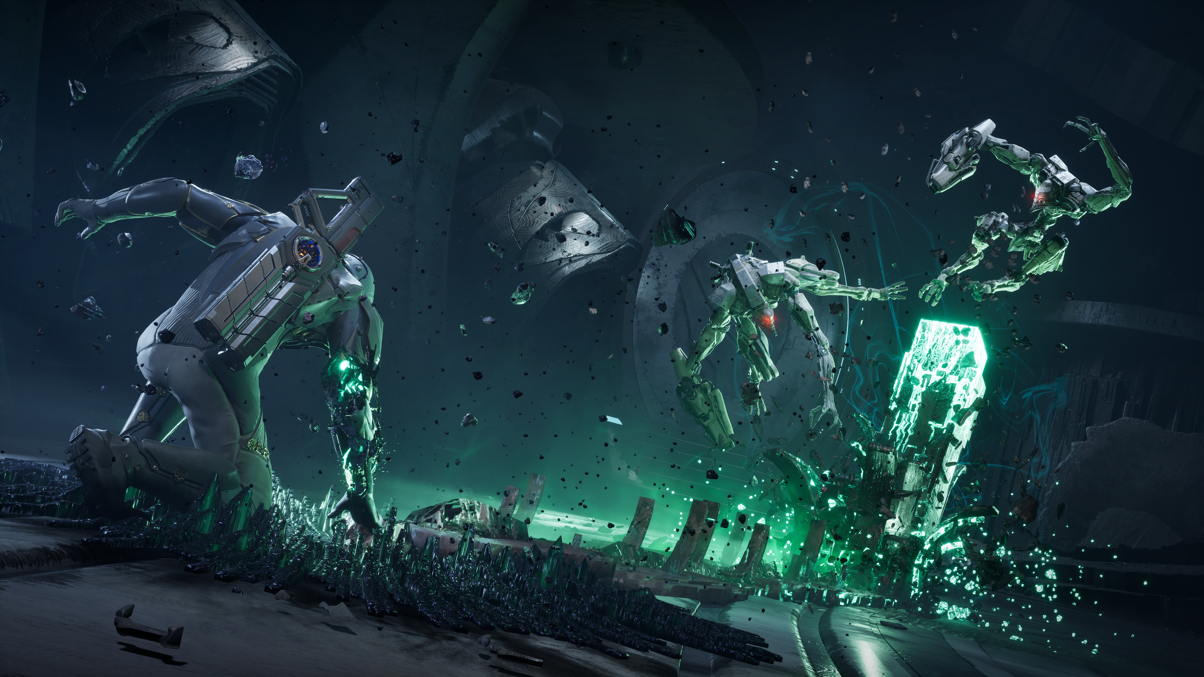 Exodus erupting environment artwork